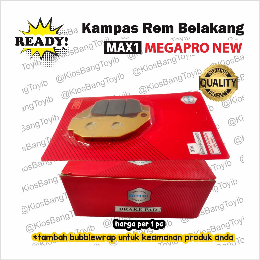 Kampas Rem Discpad Belakang Honda Megapro New (MAX1)