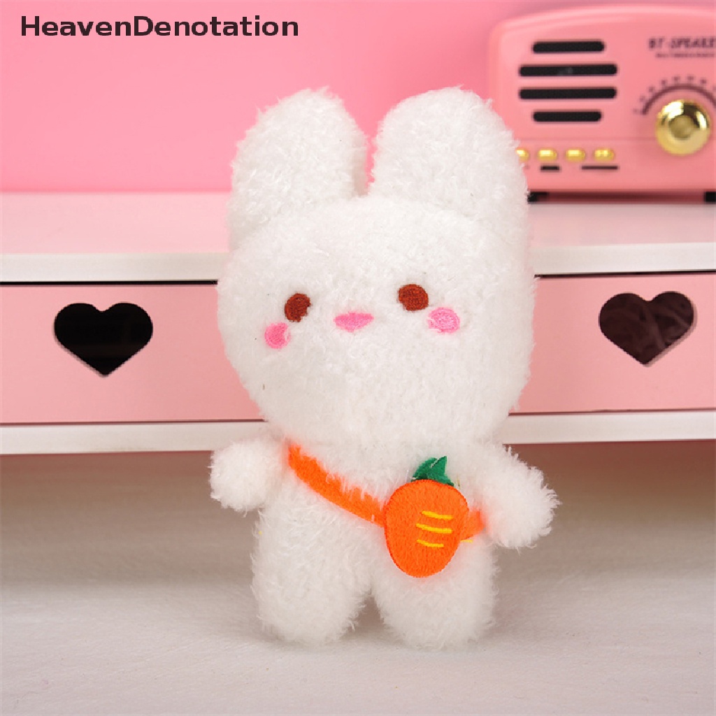 [HeavenDenotation] 15 cm Kartun Kelinci Lembut Boneka Binatang Anime Plush Doll Kawaii Kucing Lucu Gantungan Kunci Liontin Mainan Anak Perempuan Anak Hadiah Aksesoris HDV