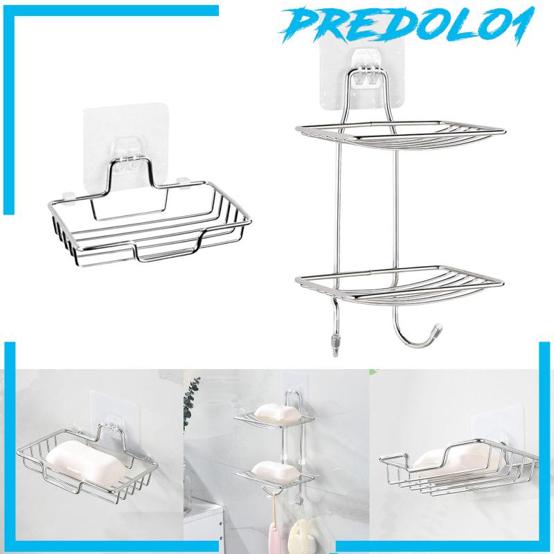 [Predolo1] Sabun Piring Self Adhesive Punch Free Tempel Dinding Untuk Kamar Mandi Meja Hotel