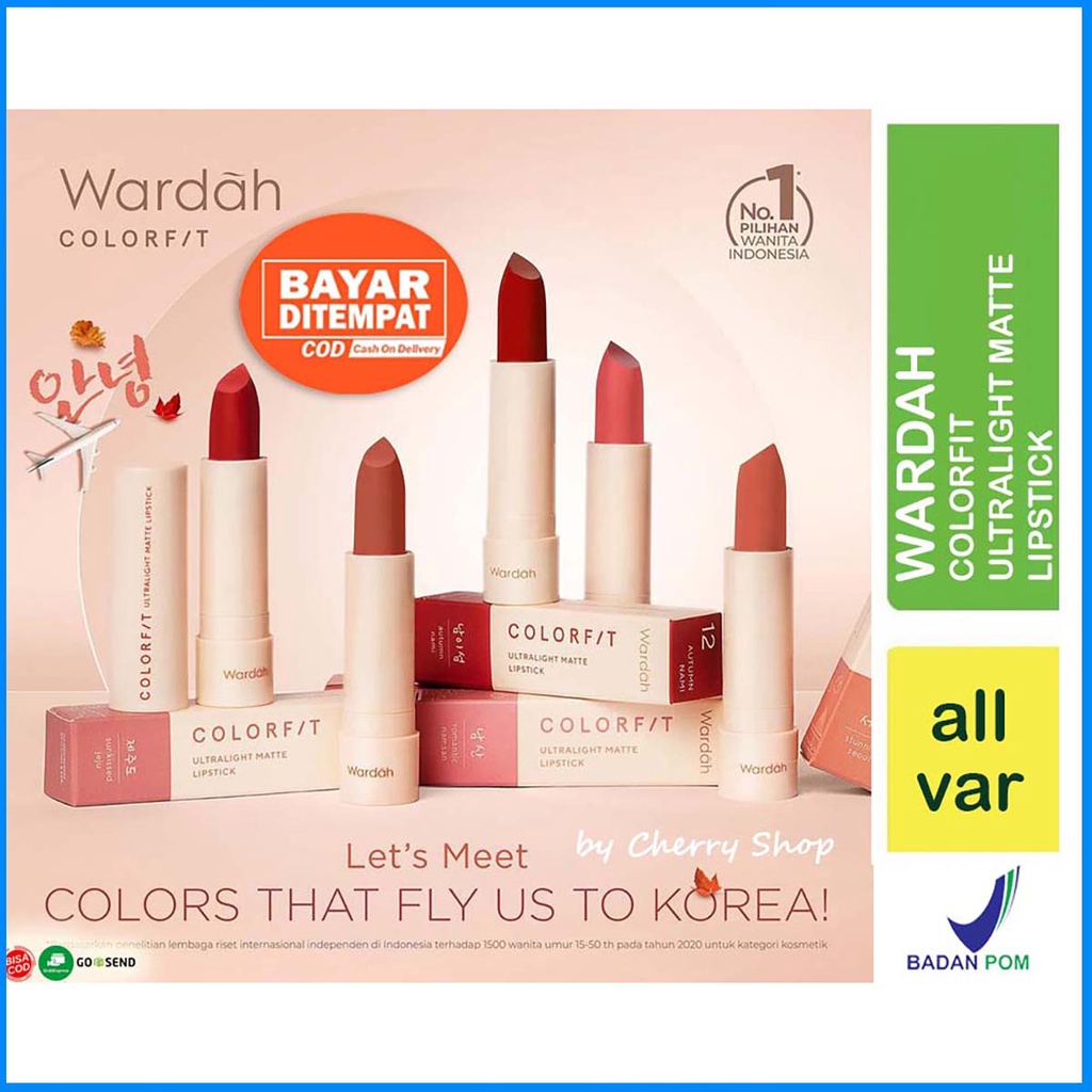 [LIPSTIK MATTE | BPOM] WARDAH Colorfit Ultralight Matte Lipstick 3.6g | lipstik mate wardah