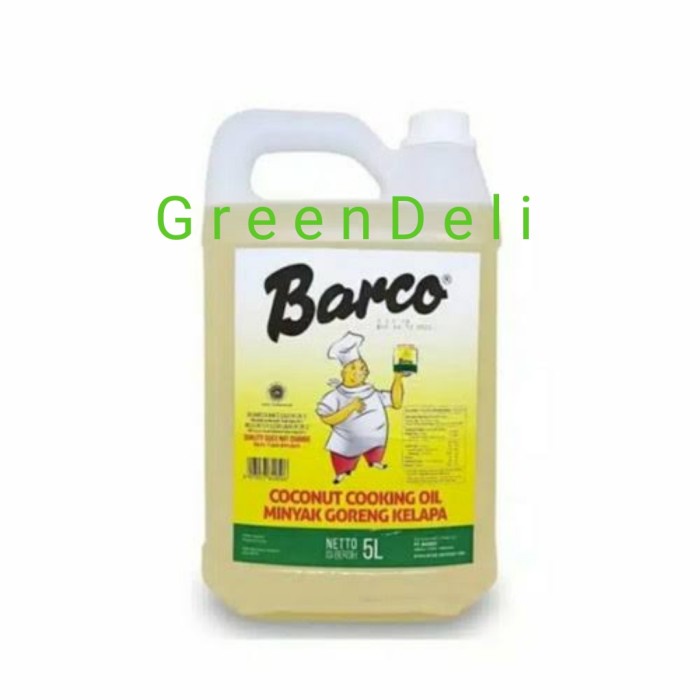 

(KARTON) Barco Minyak Goreng Kelapa / Coconut Oil 5LITER [SAMEDAY]