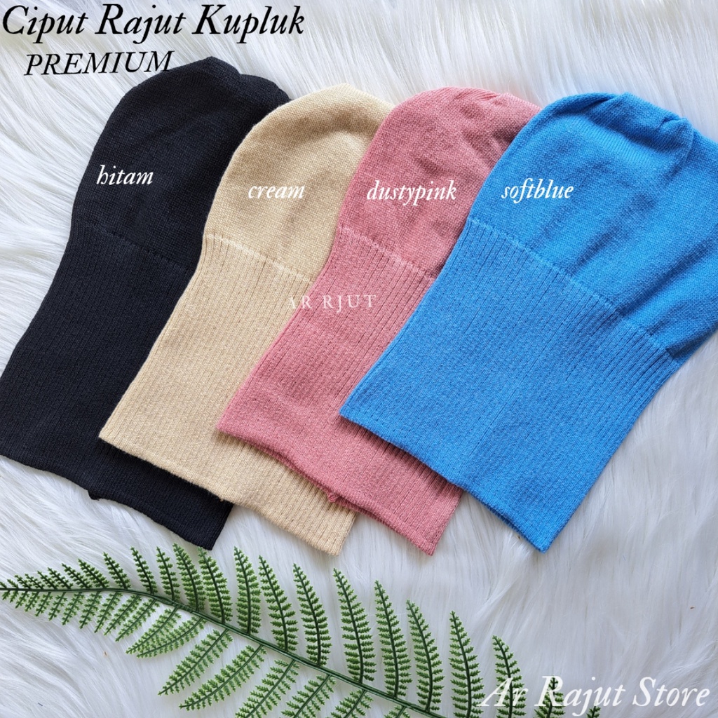 Ciput Rajut Kupluk Salur Anpust Premium Daleman Kerudung Inner HIjab Anti Pusing