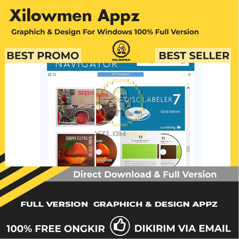 [Full Version] SureThing Disk Labeler Deluxe Gold Pro Design Graphics Lifetime Win OS