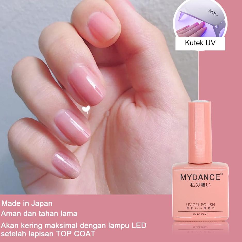 ✫ My Dance Kutek Gel UV LED Jepang Halal Nail Polish Gel UV LED Muslimah Japan Cat Kuku Gel  UV LED 