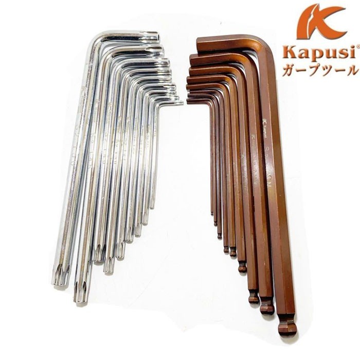 Kapusi Hex Key Set 18 Pcs Kunci L Hexagonal Bintang K-0420