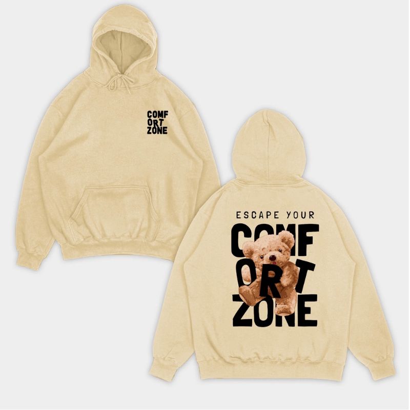 Hoodie jumper comfort zone (pria &amp; wanita)