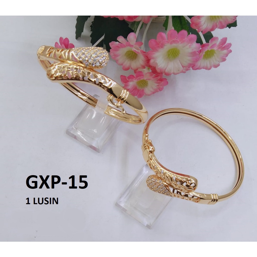 GELANG XP EMAS GOLD OVAL DIAM LEWAT TERMURAH / DUNIA GELANG TERBARU