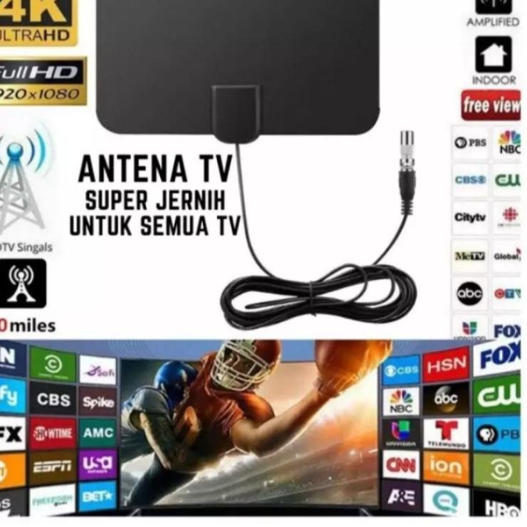 TERLARIS Antena TV Digital Indoor TV Led Dan Tabung Kualitas Terbaik / Antena Digital UHF VHF murah