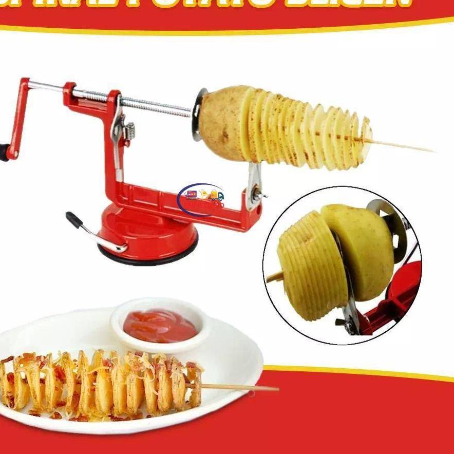 ➬ PEMOTONG KENTANG SPIRAL ALAT POTONG KENTANG SPIRAL - SPIRAL POTATO SLICER ✱