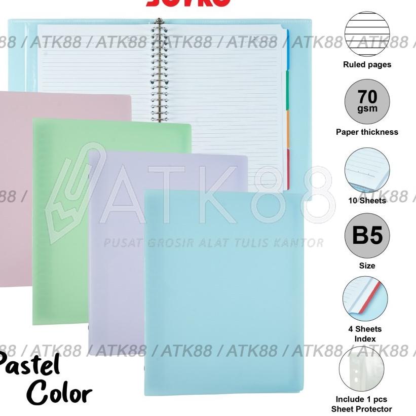

Diskon Sekarang Binder Note Pastel Joyko B5 MHPT-143