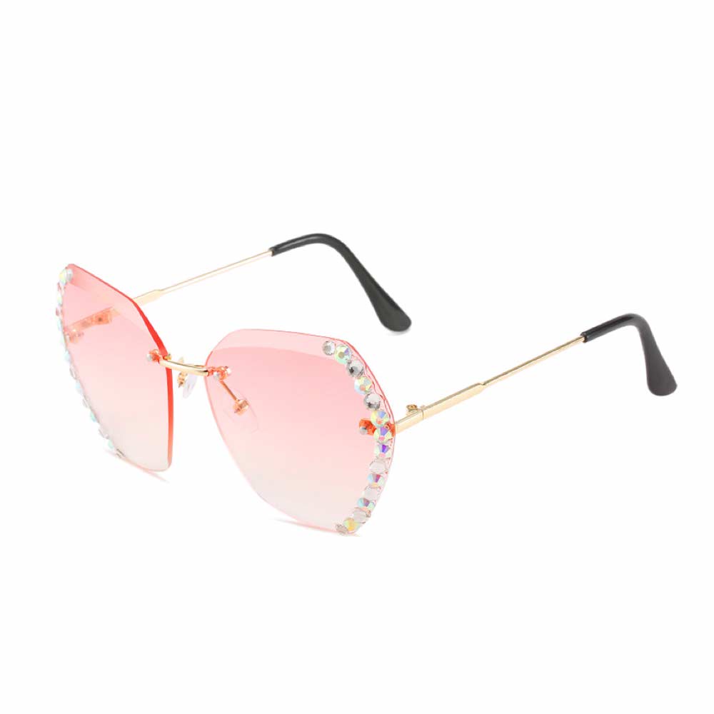 Kacamata UV400 [ Pink ] Anti Radiasi - Sunglasses Wanita Korea - HM8158