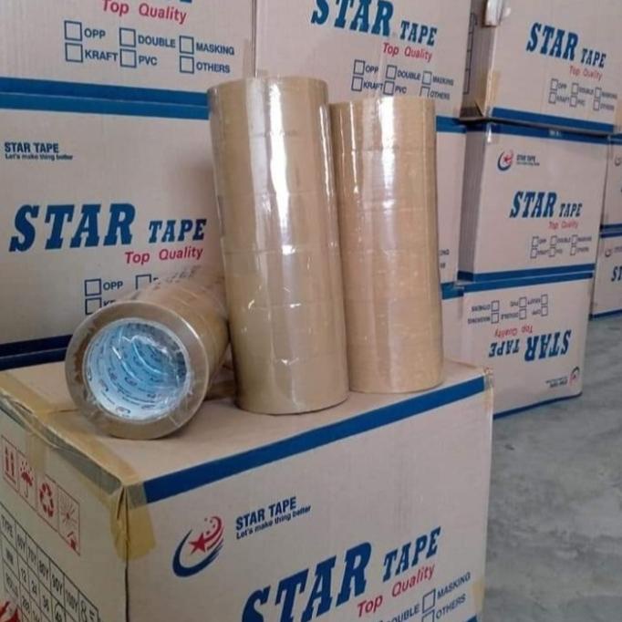 

LAKBAN STAR TAPE 2" (45X90YARD)BC COKLAT (KARTONAN)