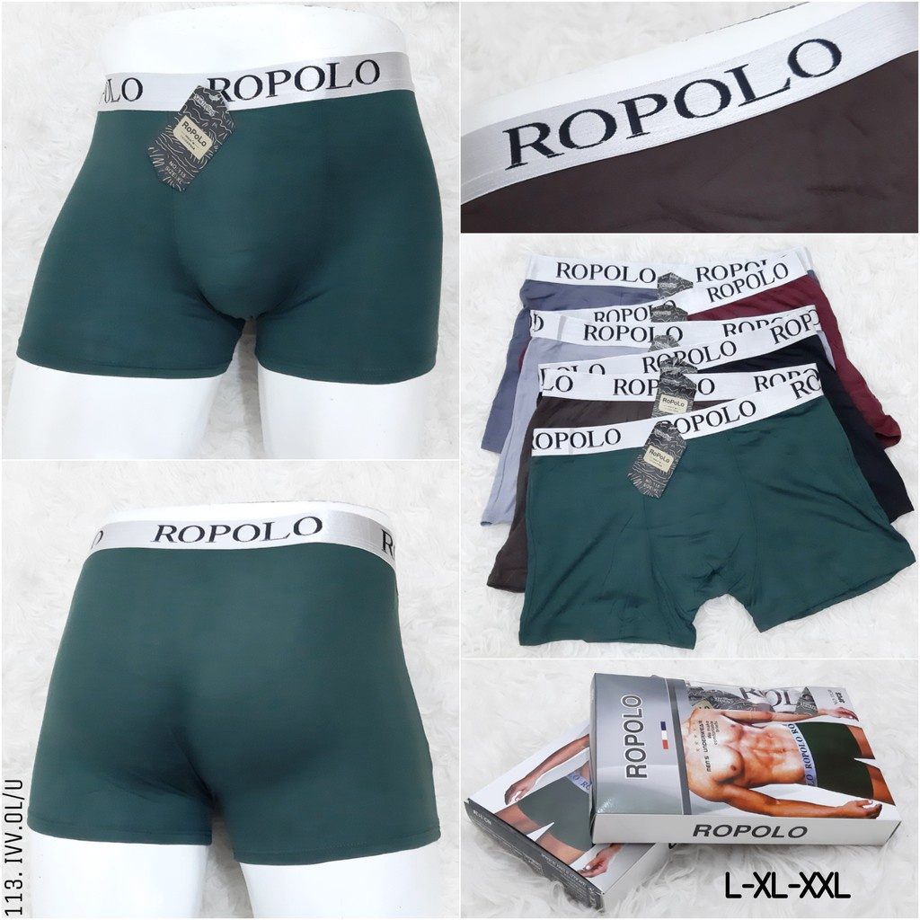 MURAH Celana Dalam Boxer Pria - CD Boxer ROPOLO - Bahan Lembut Katun