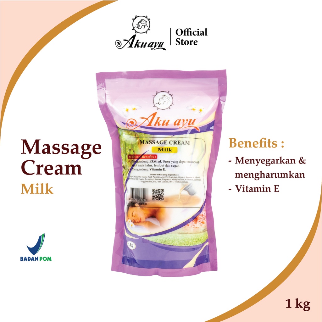 Aku Ayu Massage Cream Milk 1kg