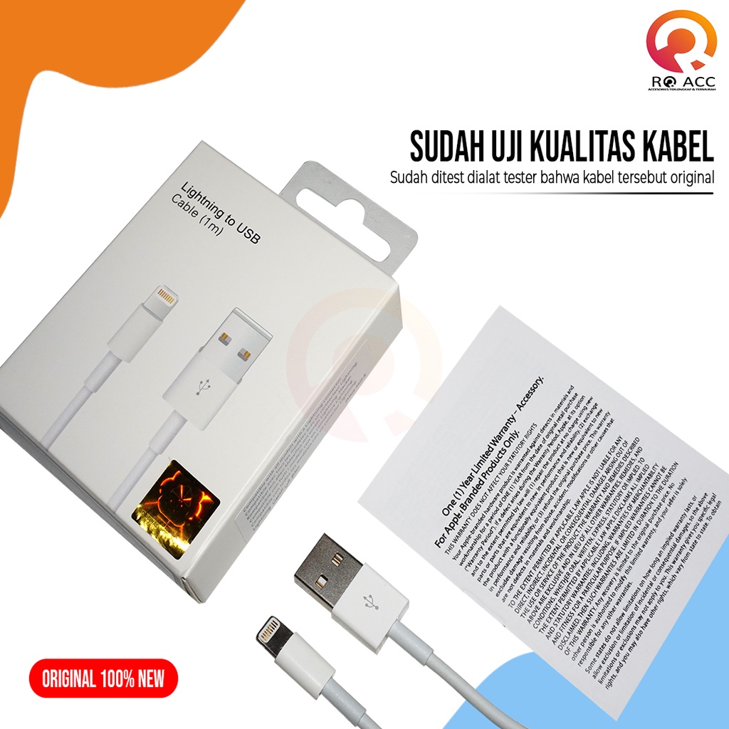 [RO ACC] KABEL DATA CHARGER 5 6 7 7+ 8 8+ X XR XS MAX ORIGINAL 100% NEW