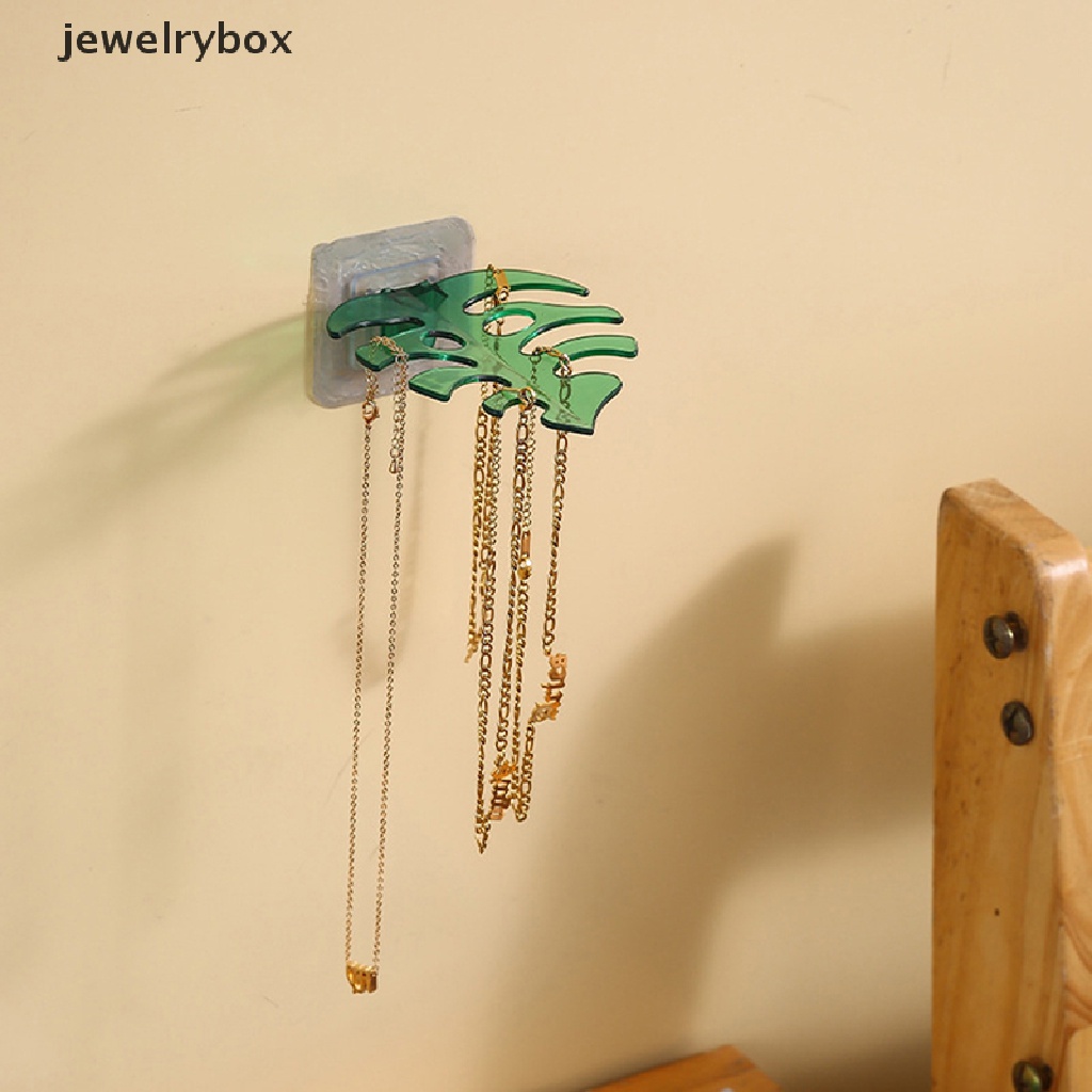 [jewelrybox] New Leaf Hook Serbaguna Dinding Organizer Rak Kamar Mandi Silet Tempat Sikat Gigi Hair Rope Storage Hook Dapur Gadget Alat Hook Butik