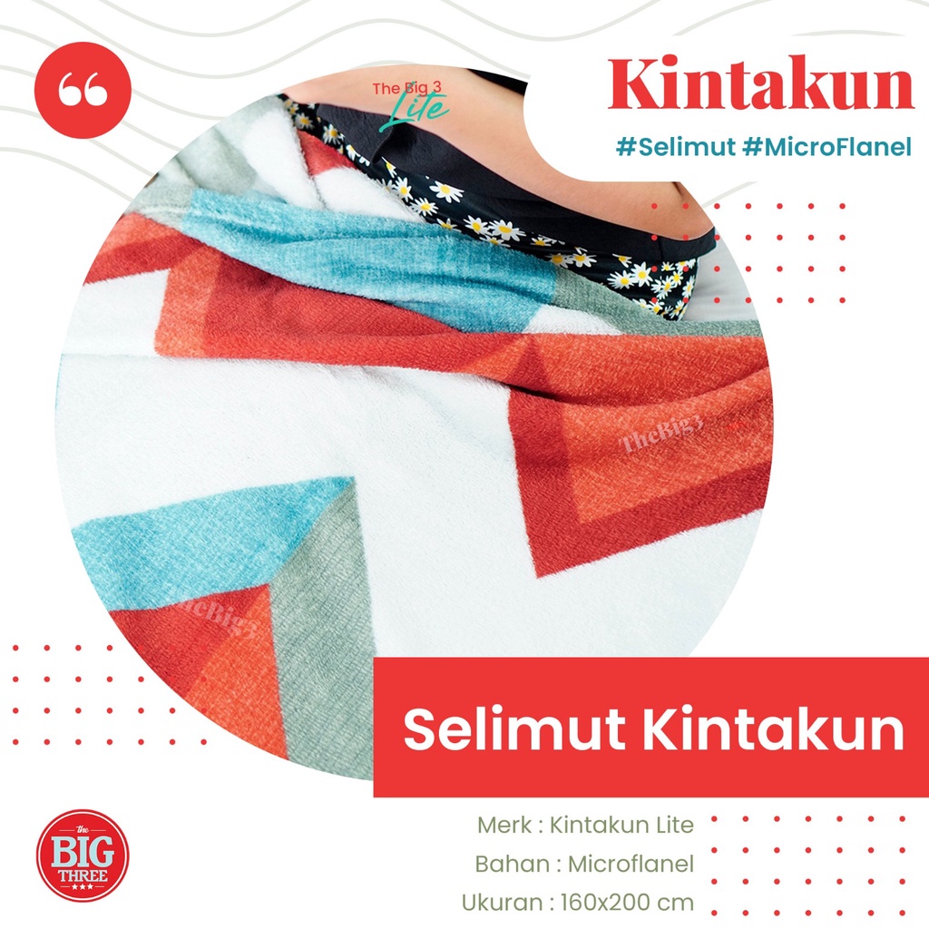 Kintakun Lite Selimut Flanel / Halus Motif Aydan Cerchio Gardenia Verlin Riana Neva Davis Marcatore Harvey Mosaic Mossphlox Triangolo Twisty Vista - SLMT KINTAKUN LITE