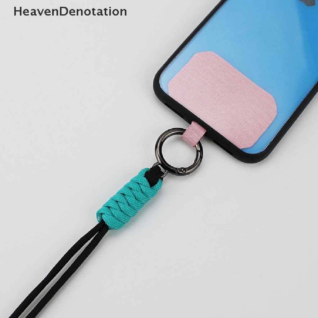[HeavenDenotation] Lanyard Ponsel Leher Lanyard Tali Adjustable Untuk Holder Lencana Kartu Kunci HDV