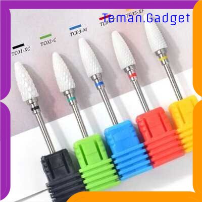 TG - PRW ERUIKA Mata Bor Mini Kikir Kuku Nail Drill Electric Ceramic Bit C - ER2