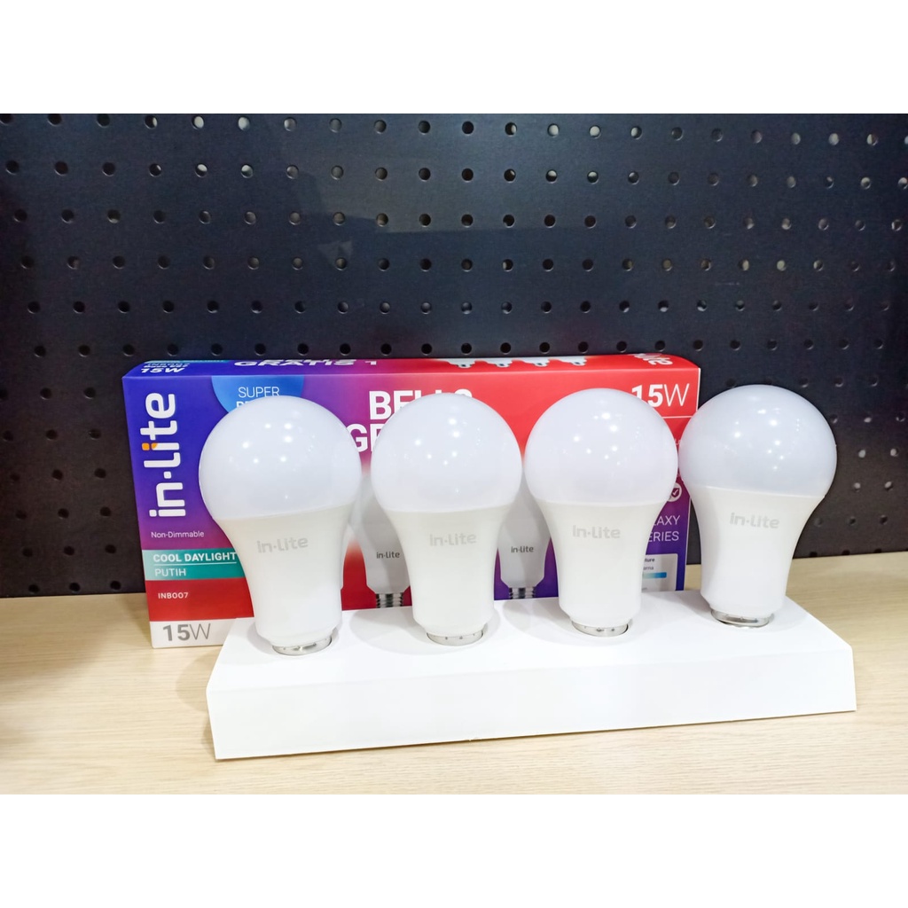 Pack Beli 3 Gratis 1 Lampu Led IN LITE 15w Paket IN-LITE 15w