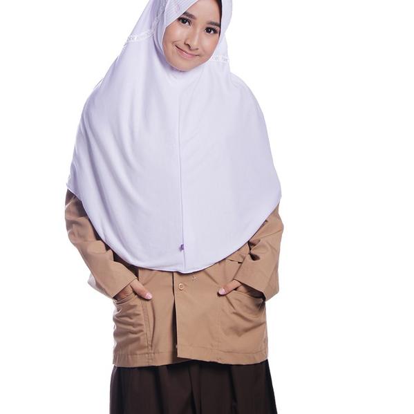 ♀ Kerudung Rabbani HEMY ORI Serut Atas, Jilbab Sekolah Instant Terbaru HEMMY ☆