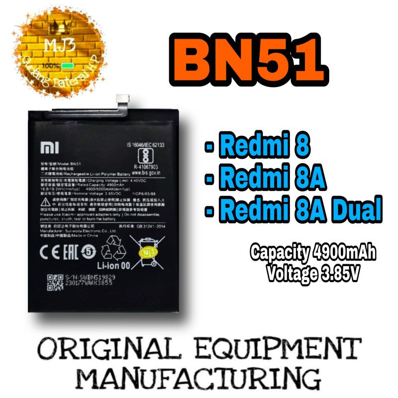 Baterai battery batre Xiaomi BN51 Redmi 8 Redmi 8A BERGARANSI 1 MINGGU