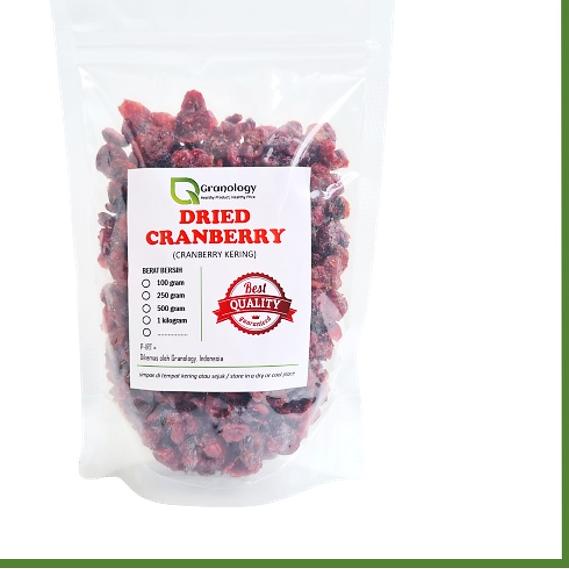 

☎ Cranberry Kering / Dried Cranberry (500 Gram) by Granology ♝