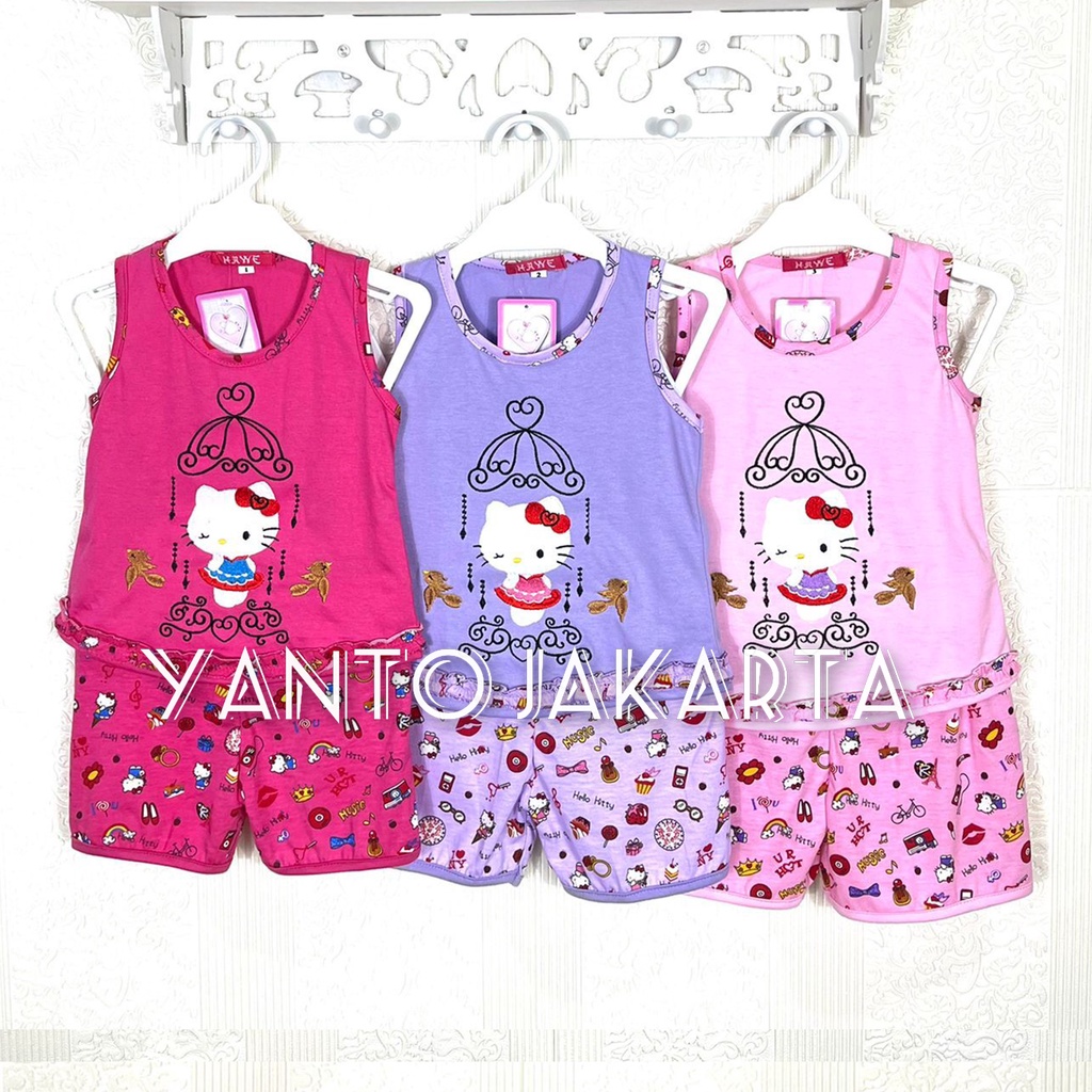 STELAN SINGLET ANAK PEREMPUAN BORDIR 1-5 TAHUN