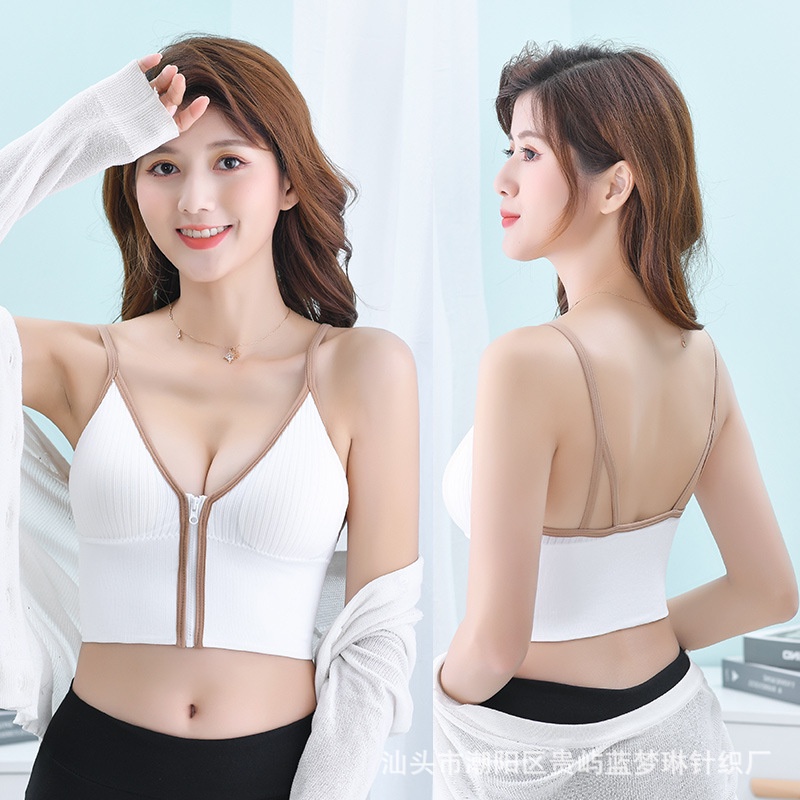 JBI-0232 Bra Tank Top Sport wanita Model Reseleting Tanpa Kawat Pakaian Dalam wanita