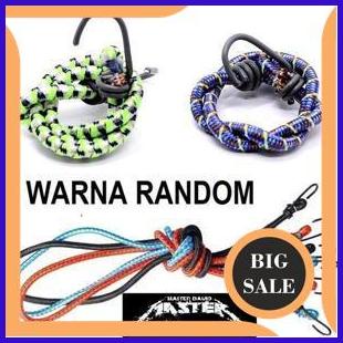 accessories Tali Bagasi Bulat Pengikat Barang Jok Sadel Sepeda Motor Elastis Lentur 50 Cm