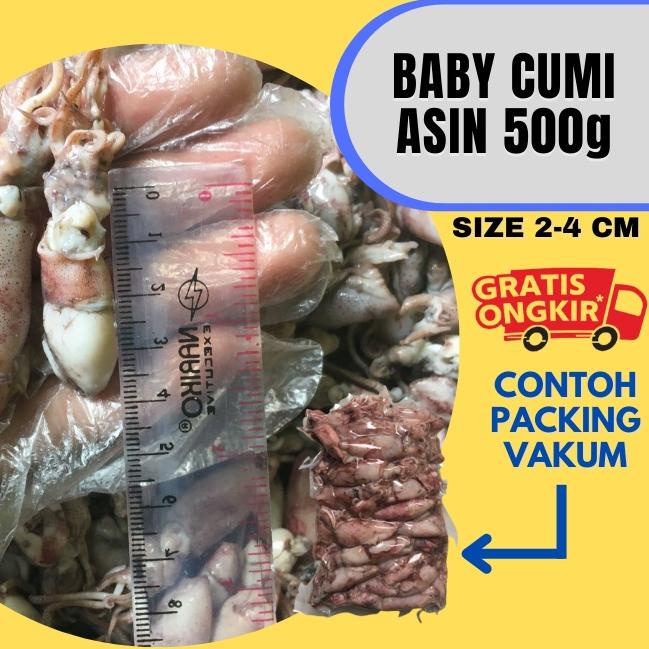 

✿ Baby Cumi Asin Fresh 500 Gram ←
