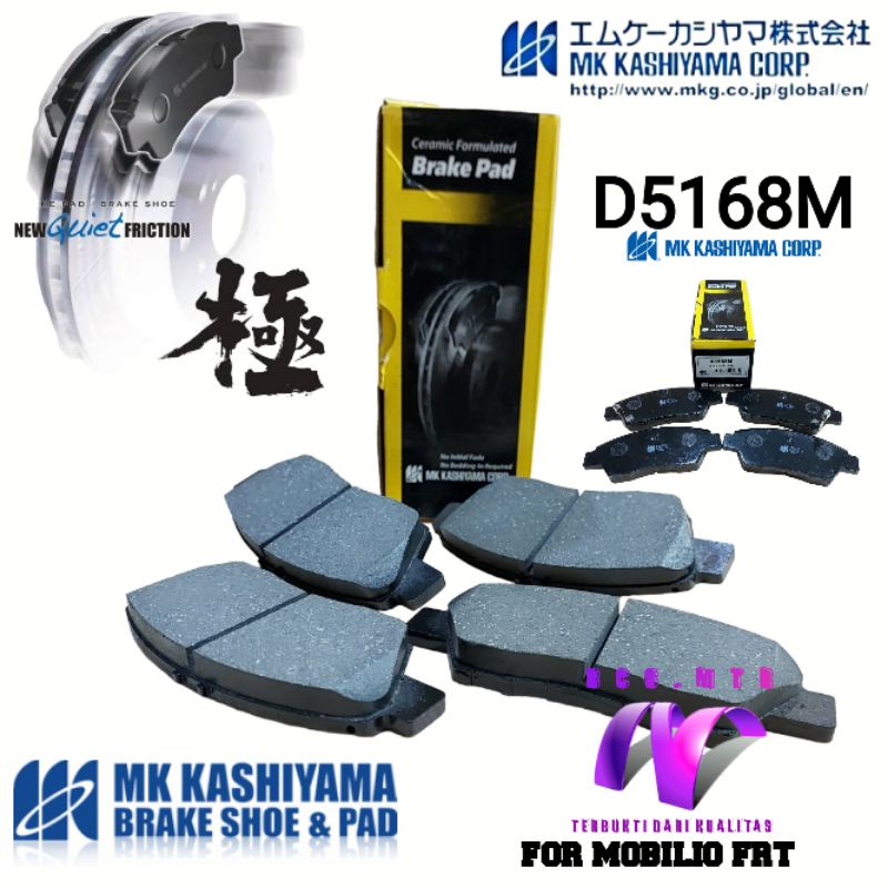 BRAKE PAD/KAMPA REM RODA DEPAN-MOBILIO/JAZZ RS/FREED/NEW BRIO MK KASHIYAMA CORP JAPAN
