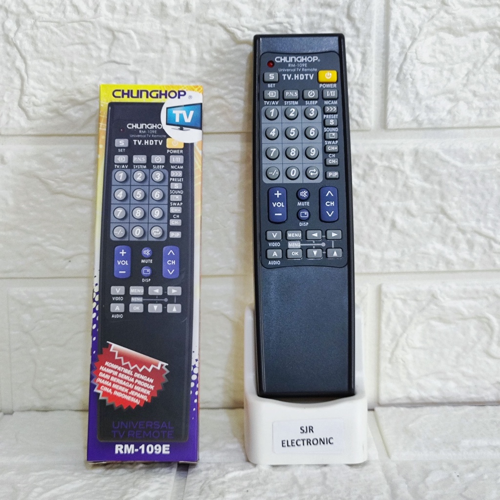 REMOT TV UNIVERSAL CHUNGHOP RM-109E TERLENGKAP