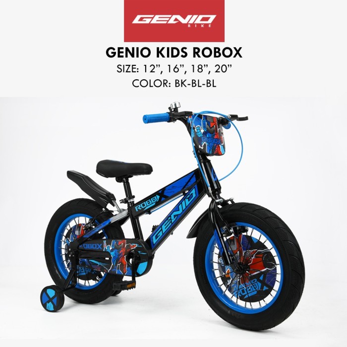 Sepeda Anak Laki Bmx Genio Robox (12 Inch) Ban Besar New #Original