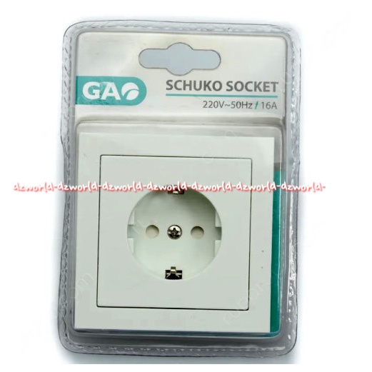 Gao Schuko Socket Stop Kontak Soket Pengganti Putih Gao Soket Sockets Shuko Lubang Colokan Warna Putih