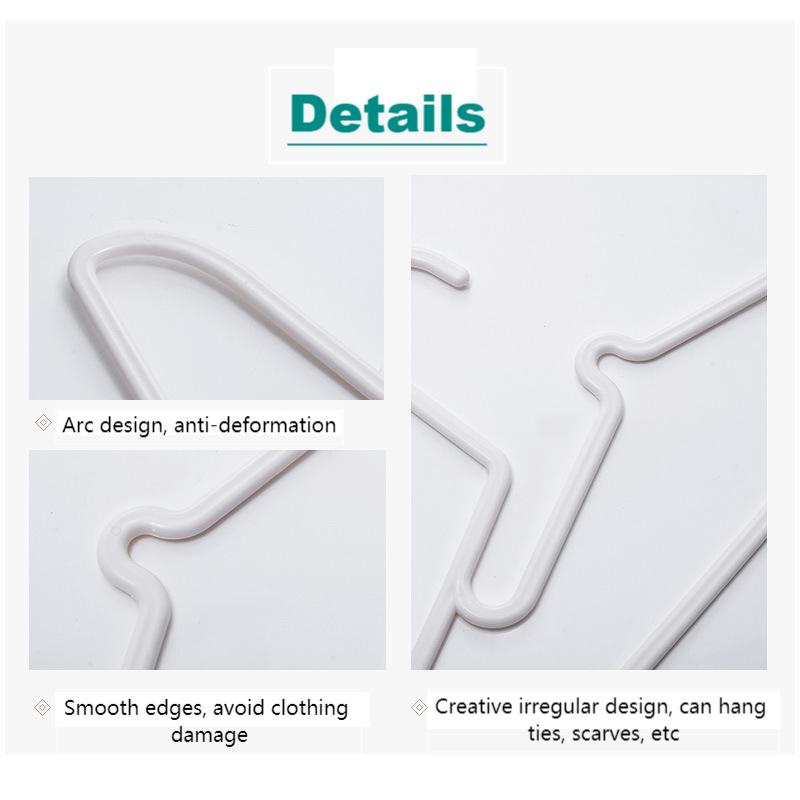 Yamata Hanger Gantungan Pakaian Plastik Polos  / Hanger Gantungan Plastik Tebal / lastic Hanger Pakaian Laundry Anti Slip