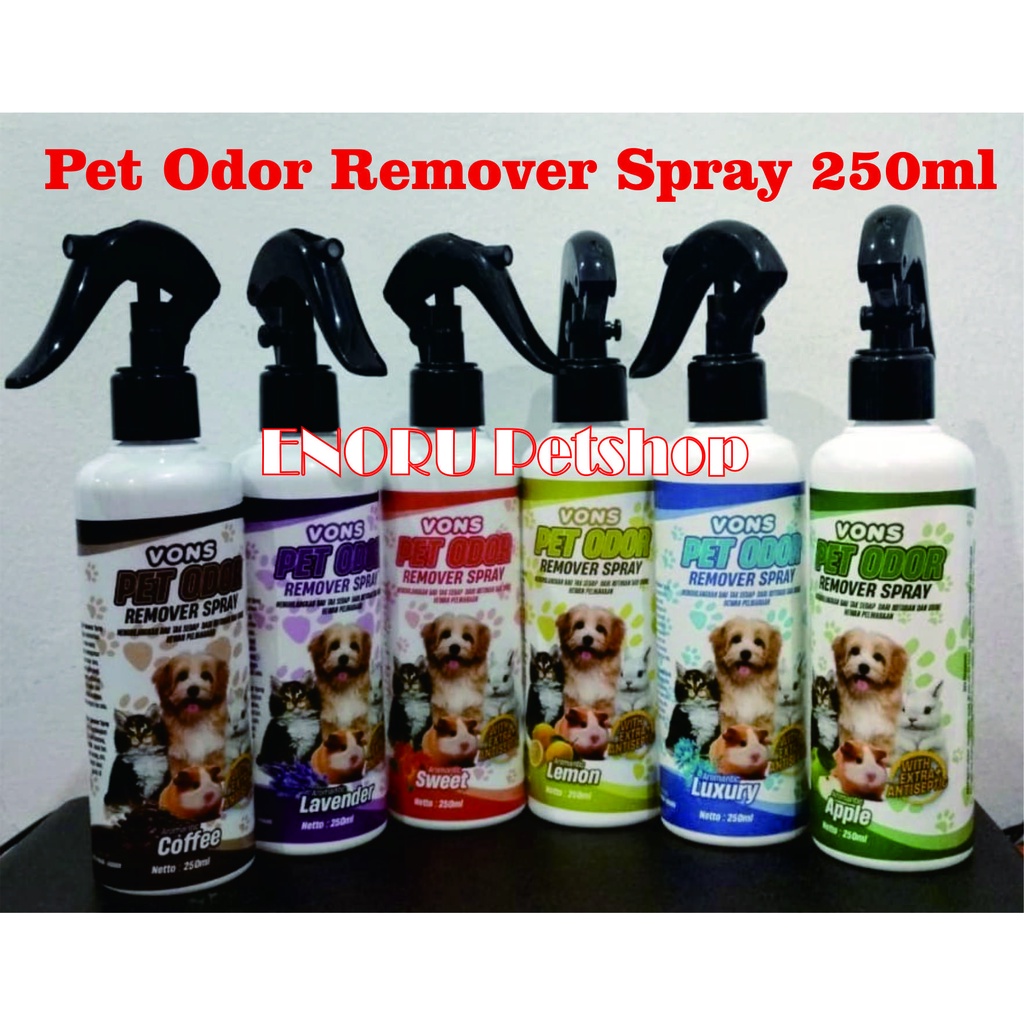 PET ODOR remover spray 250ml / Desinfektan Penghilang bau kotoran kucing dan anjing 250 ml