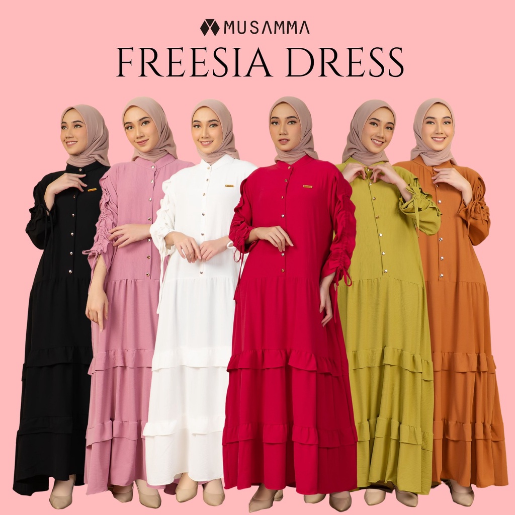 MUSAMMA DRESS GAMIS FREESIA MATT AIRFLOW PREMIUM ORI