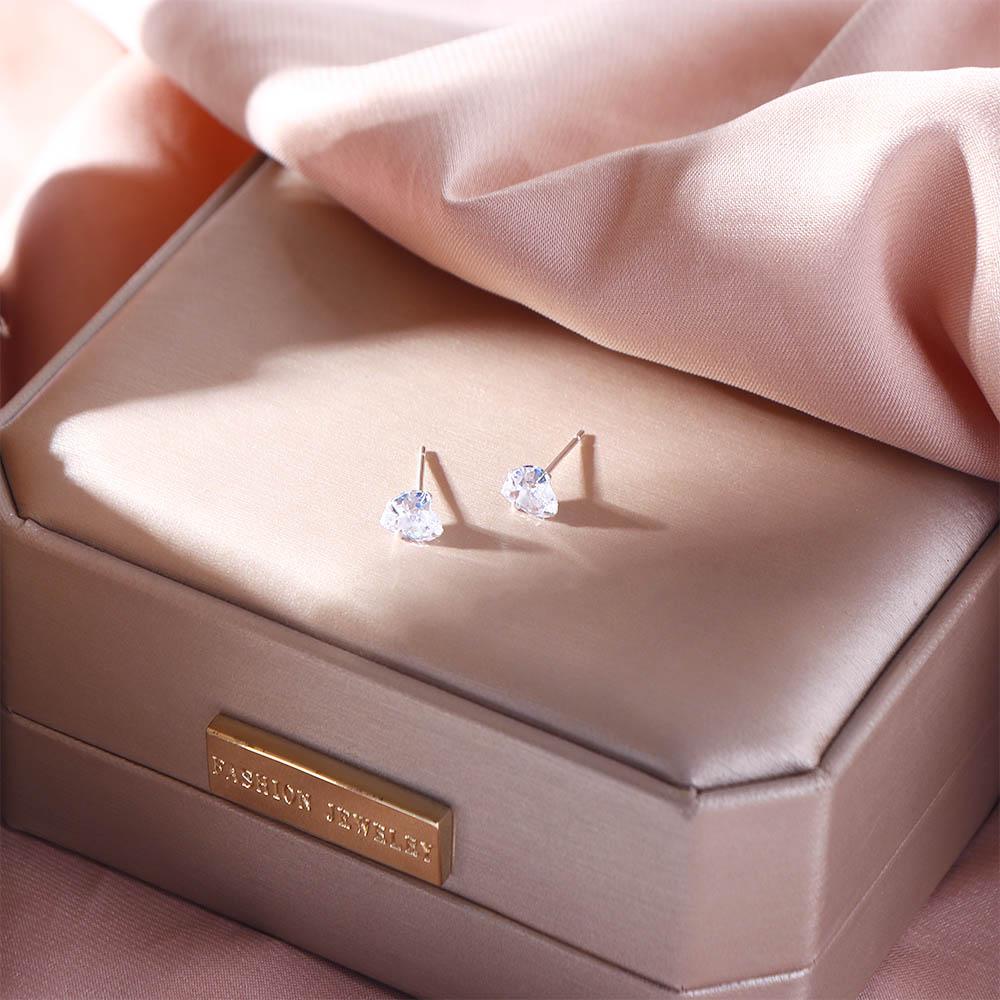 Needway Hati Anting Aksesoris Pernikahan Wanita S999 Sterling Silver Sederhana Wanita Perhiasan