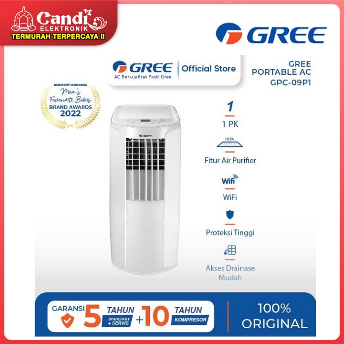 GREE AC PORTABLE 1 PK GPC-09P1