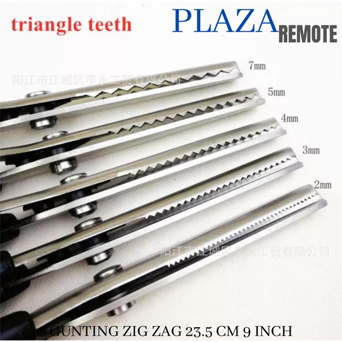 

Pemotong 3 5 7 Mm Gunting Gelombang Kain/Gunting Bahan Kain Zigzag Stainless