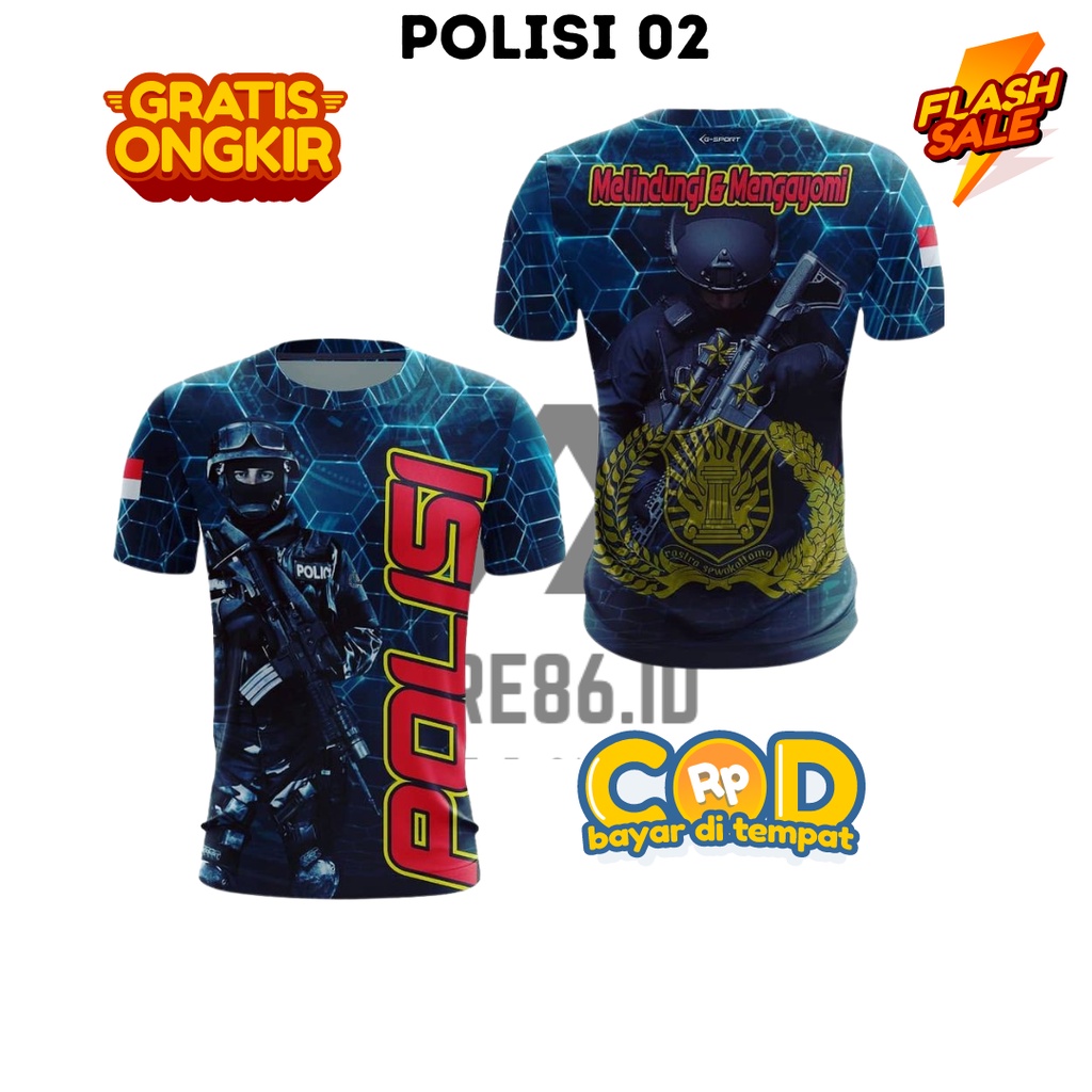 JERSEY POLISI 02 FULLPRINT SUBLIME / KAOS POLISI DRIFIT / JERSEY POLISI  / FULL PRINTING