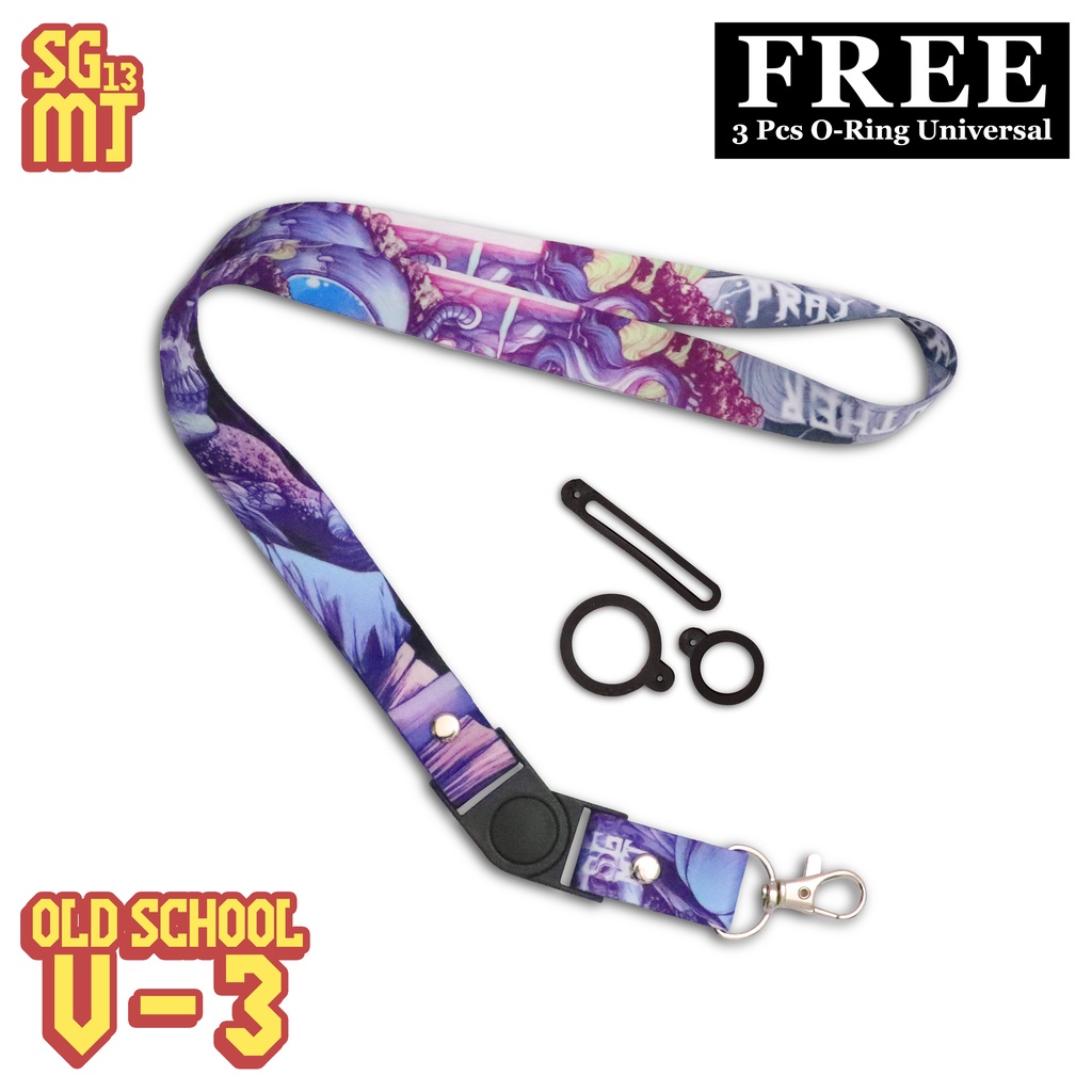 

Lanyard Id Card Sigmat13 PRAY FOR MOTHER Tali Gantungan Name Tag Old School Series 3