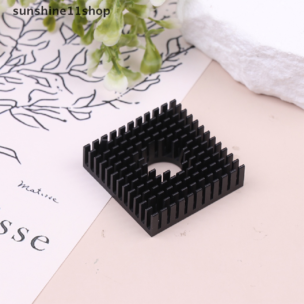 Sho 1Pc 40x40x10MM 3D Printer Motor Heatsink Hitam Gold Radiator Untuk Motor MK7/MK8 N