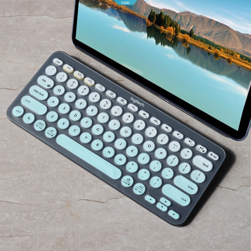 Silicone Keyboard Protector Cover Skin Protection Logitech 14 &quot;Logitech K380 Keyboard 【 ZK 】