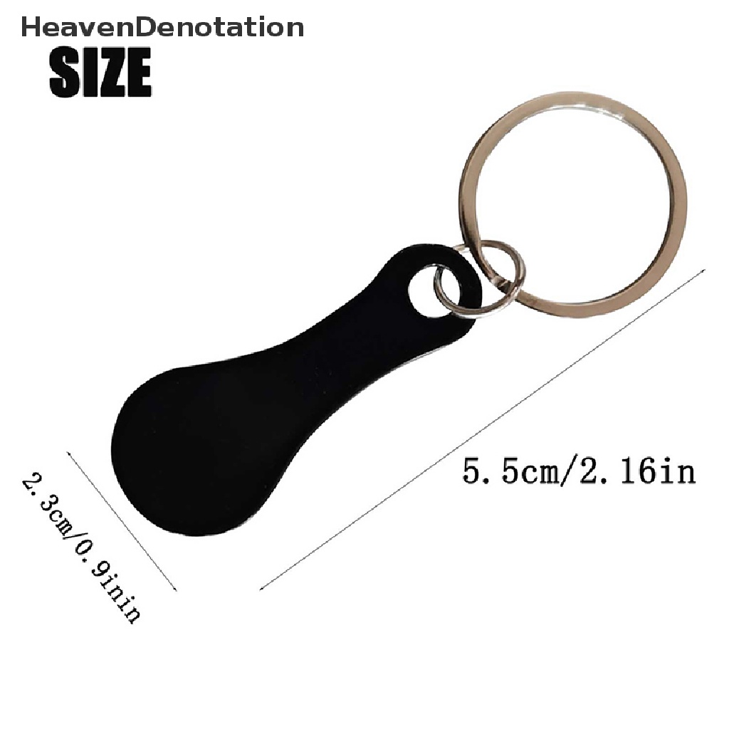 [HeavenDenotation] Gantungan Kunci Logam Keranjang Belanja Gantungan Kunci Token Gantungan Kunci Stainless Steel Aksesoris Keychain Ch Metal Vintage Keychain HDV