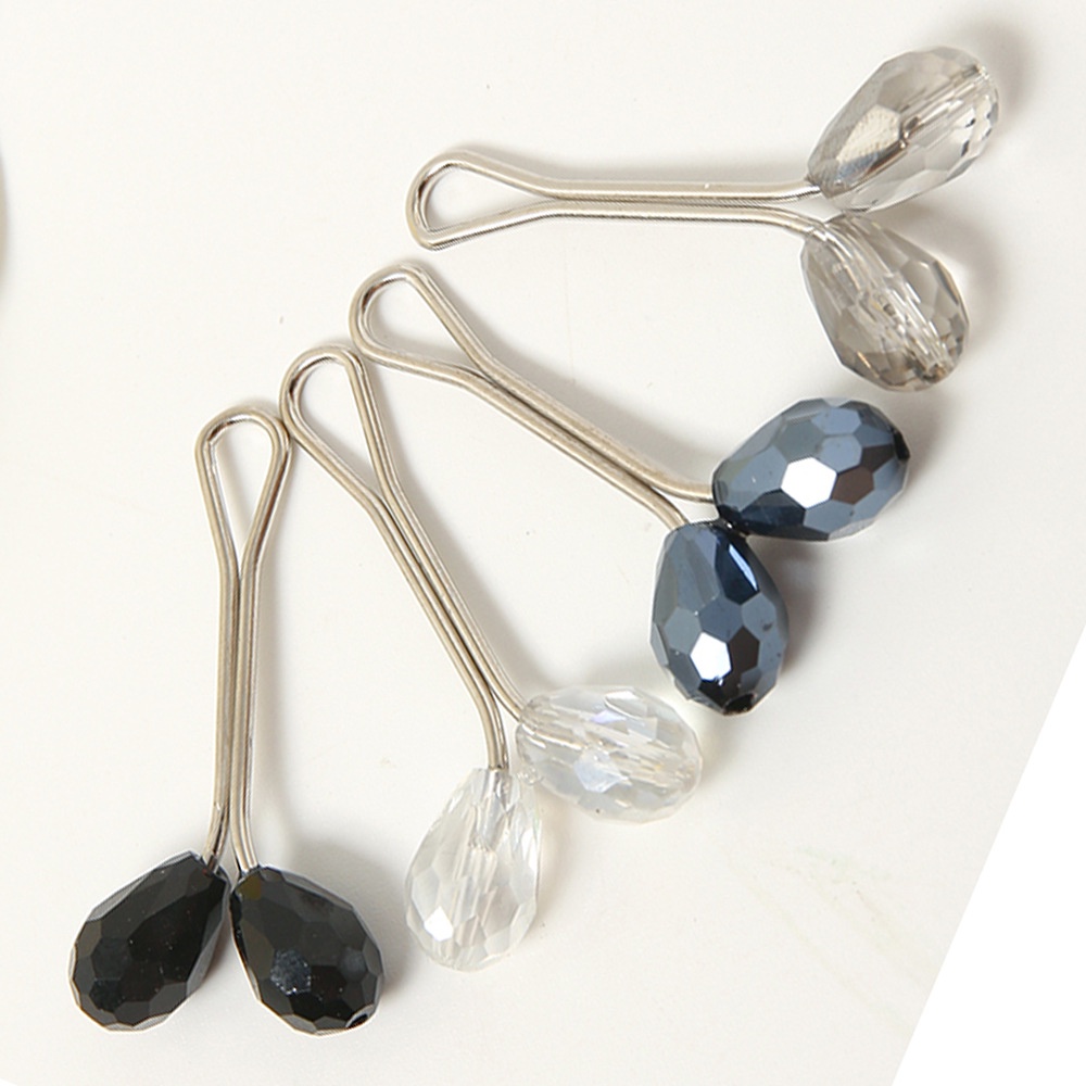 6 Pcs bros Klip Kristal Warna-Warni Gaya Turki Untuk Hijab M20029-6 Pcs