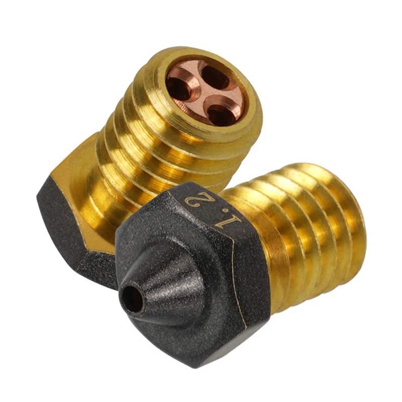 Zzz 0.2/0.3/0.4/0.5/0.6/0.8/1.0mm/1.2mm Nozzle Ujung CHT Kloning Aliran Tinggi Untuk Ender3