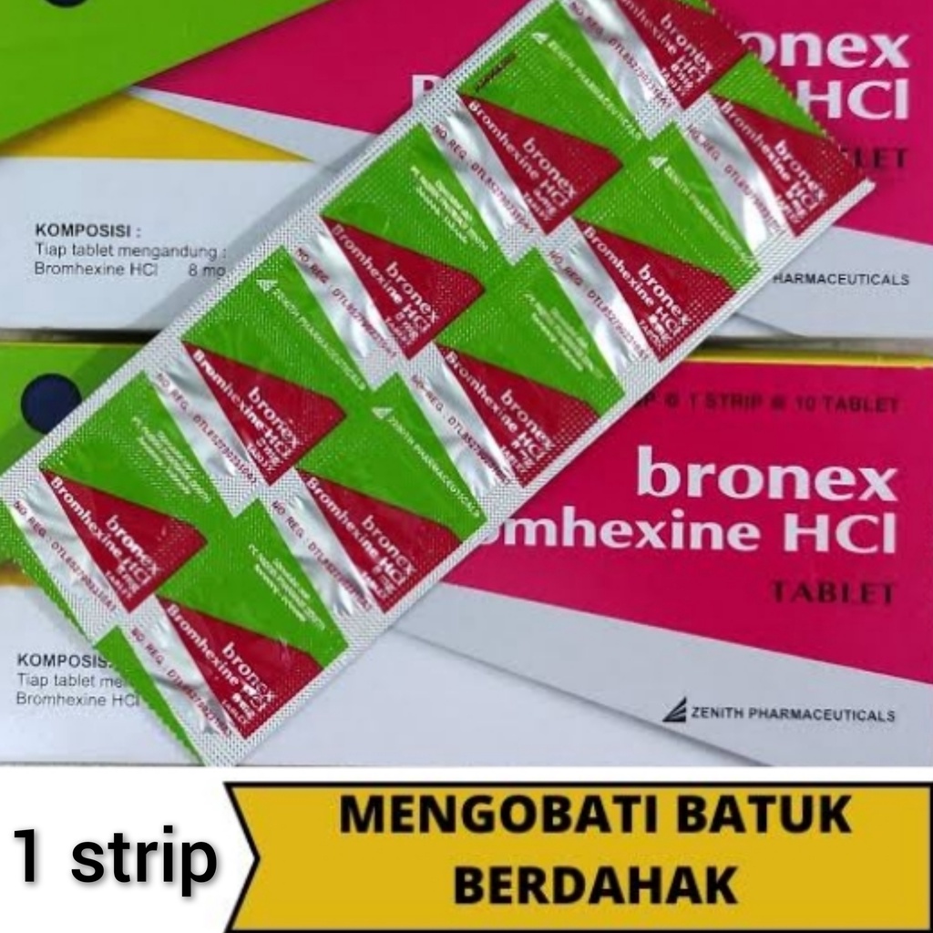 Bronex Bromhexine HCl Strip Batuk Berdahak ORIGINAL-BPOM