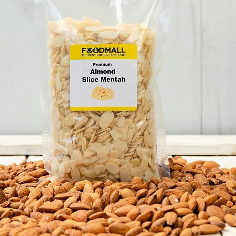 

☊ Almond Slice MENTAH 250 gram ✲